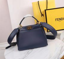 Fendi Serpentine Handbag Genuine Leather Apricot 55044