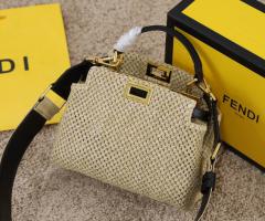Fendi Forever Clutch Bag 38046 In yellow