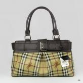 Burberry Cowskin Leather Handbag Brown B24681
