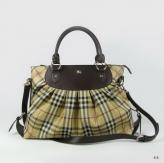 Burberry Cowskin Leather Handbag Brown B24676