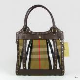 Burberry Cowskin Leather Handbag Brown B24674