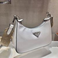 prada pleated handbag white 88507