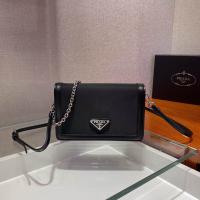 Prada Genuine Leather Handbags Coffee 88252