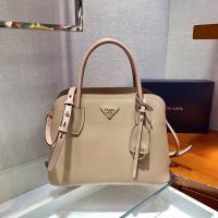 Prada 6283 coffee leather handbag