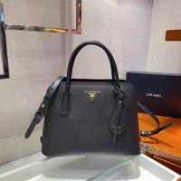 Prada 9091 leather black handbag