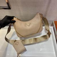 Prada Handbag Fairy Bag Lambskin Ivory 7808