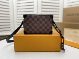 Louis Vuitton Damier Cow Leather Handbags N95522 Beige