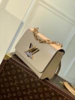 Louis vuitton bag-black embossing leather 95576