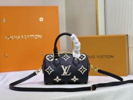 Louis Vuitton marten hair bag  khaki  07838