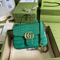 Gucci gold GG lame'fabric with gold leather shoulder bag 162163