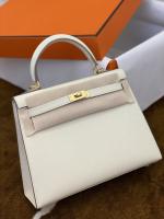 Hermes Picotin PM leather Butter Silver metal bag