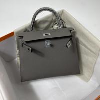 Hermes Picotin MM leather beige Silver metal bag