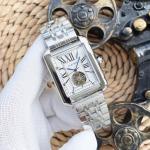 Replica Cartier Santos 100 18kt Rose Gold and Steel Midsize Watch W20107