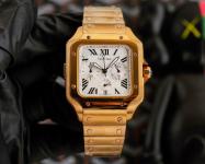 Replica Cartier Santos 100 18kt Rose Gold Ladies Watch W20108Y1