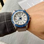 Replica Breitling Windrider Chronomat Evolution Steel Grey Mens Watch A1