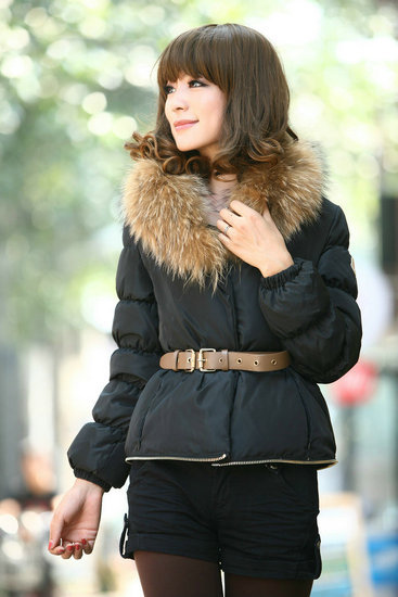 2013  Hot StyleSales Black Moncler Womens Coats Warm   032