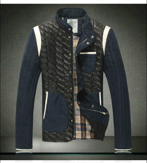 Blue Gray Cotton Pocket Moncler Mens Coats Warm Comfortable Hot Sales  060