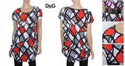 D&G Woman Long T Shirts DGWL-T-Shirts-14