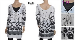 D&G Woman Long T Shirts DGWL-T-Shirts-28