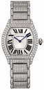 Replica Cartier Tortue Diamond 18kt White Gold Ladies Watch WA5049MC