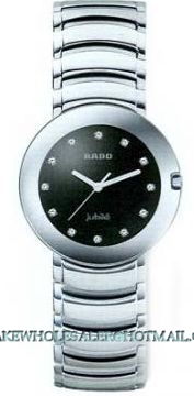 Replica Rado Coupole Jubile Black 12 Diamond Mens Watch R22625723