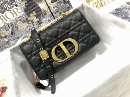 Dior 2935 camel leather handbag