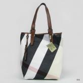 Burberry 33713076 Check Fabric Tote PM Handbag Coffee