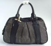 Burberry Nella Knight Studded Satchel black 400953L Handbags