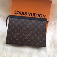 Louis Vuitton black leather with snakeskin shoulder bag M92106