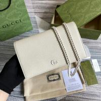 Gucci 201480 Joy Laptop Case GG fabric with brown leather trimm