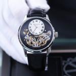 Replica Cartier Tank Francaise Travel Clock With Two Time Zones W0100060