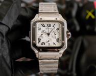 Replica Cartier Pasha Diamond 18kt White Gold Ladies Watch WJ11924G