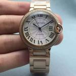 Replica Cartier Tortue Diamond 18kt White Gold Ladies Watch WA5049MC