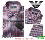 Armani Man Short Sleeve Shirts AMSSS029