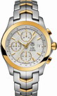 Replica Tag Heuer Link 18kt Yellow Gold Steel Chronograph Mens Watch CJF